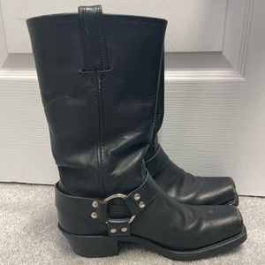 Black Frye Harness boots. Size 8.5